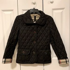 Burberry quilted black jacket S